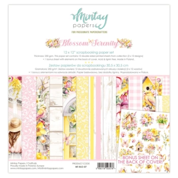 Kit de scrapbooking Blossom Serenity Mintay 30x30cm
