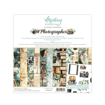 Kit de scrapbooking Photographer Mintay 20x20cm