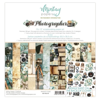 Mintay Phtographer Scrapbookingset 30x30cm