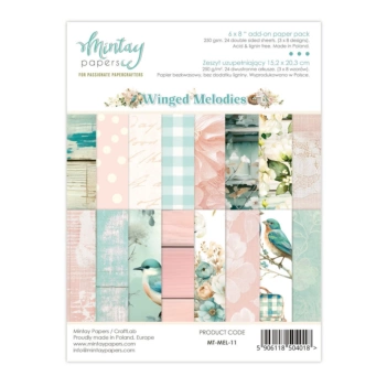 Winged Melodies Mintay Set de scrapbooking 15x20cm