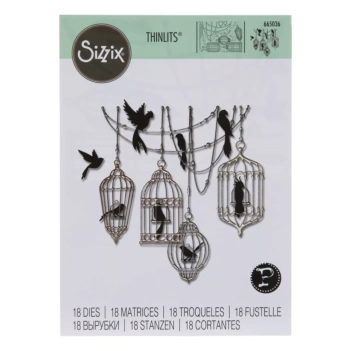 Matrice de découpe Thinlits Cages à oiseaux Sizzix 665036