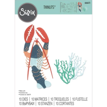 Sizzix Stanzschablone Thinlits Ocean Critters 