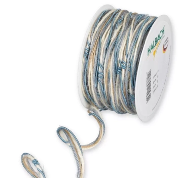 Halbach Geknüpfte Schnur - Blau und Creme 18m