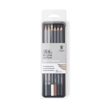 Set 6 Lápices de Esbozo Studio Collection Winsor and Newton