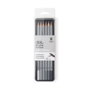 Set 6 matite di grafite Collezione Studio Winsor e Newton