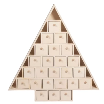Calendario de adviento de papel maché Casa Rayher