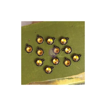 Prima Marketing Memory Hardware Frank Garcia Metallic charms Parisian Amber 