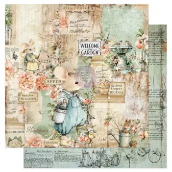 Prima Marketing Homegrown Papier Welcome to our Garden  30x30cm
