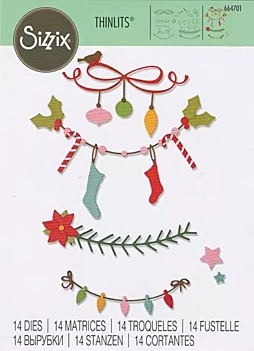 Sizzix Die Thinlits Christmas Borders 664701