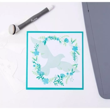 Dove Sizzix Stencil Making Tool Stencil Set 15x15cm