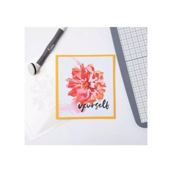 Gereedschap voor het maken van stencils Geschilderde bloem Sizzix-stencilset 15x15cm