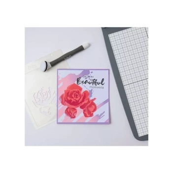 Stencil Stencil Set Gereedschap Aquarel Rozen Sizzix 15x15cm