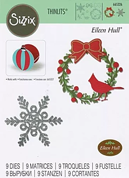 Sizzix Die Thinlits Wreath & Snowflake 665326
