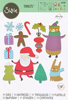 Sizzix Die Thinlits Doodle Christmas 665339