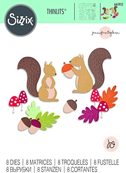 Fustella Thinlits Scoiattoli Harvest Sizzix 665952