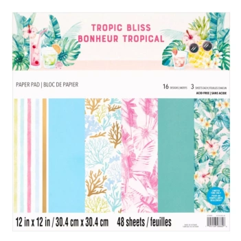 Set de Scrapbooking Tropic Bliss Craft Smith 30x30cm
