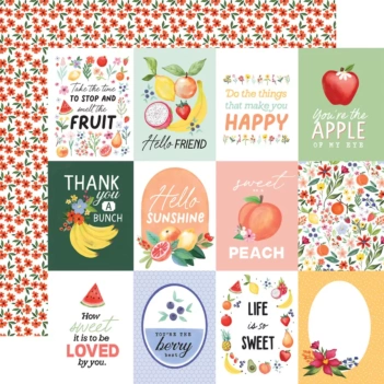 Carta Bella Fruit Stand Papier 3"x4" Journaling Cards 30x30cm