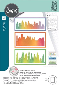 Sellos transparentes The View Sizzix