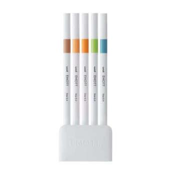 Set di 5 pennarelli a colori calibrati nº6 Emott Uni-Ball