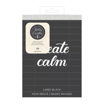 Black sheet pad with lines 15x20cm Kelly Creates