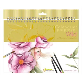 Calendrier de coloriage perpétuel Wild Avenue Mandarine
