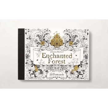 Enchanted Forest 20 Postcards J Basford English