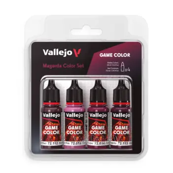 Zestaw 4 farb modelarskich Magenta Vallejo Game Color 18ml