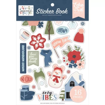 Puffy Stickers Chilling With My Snowmies Echo Park 30x30cm