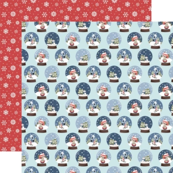 Papel Colorful Snowflakes Chilling With My Snowmies Echo Park 30x30cm