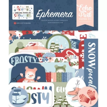 Die-cuts Ephemera Chilling With My Snowmies Echo Park