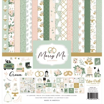 Echo Park Marry Me Scrapbooking Set 30x30cm