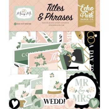 Die-Cuts Frames & Tags Marry Me Echo Park