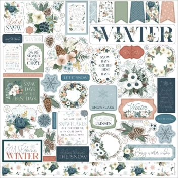 Cardstock Stickers Elements Winter Wonderland Carta Bella
