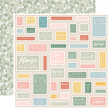 Papel Happy Place Floral Our Happy Place Echo Park 30x30cm