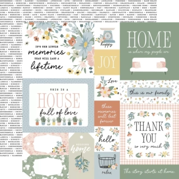 Papel Multi Journaling Cards Our Happy Place Echo Park 30x30cm