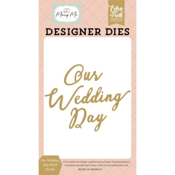 Troquel Wedding Word Marry Me Echo Park