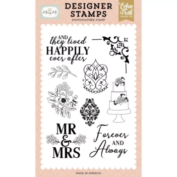 Echo Park Marry Me Stempels Wedding Damasks 
