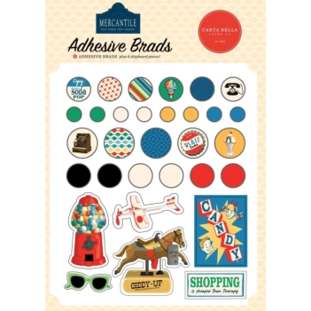 Carta Bella Mercantile Zelfklevende Brads 