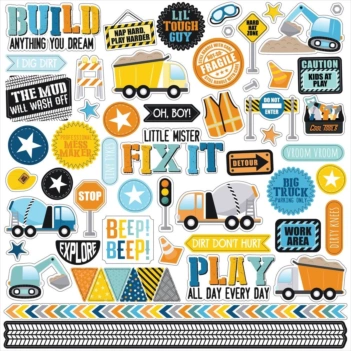 Cardstock Stickers Little Builder Echo Park 30x30cm