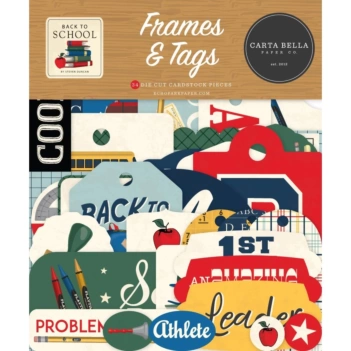 Carta Bella Back to School Die-Cuts Frames & Tags 