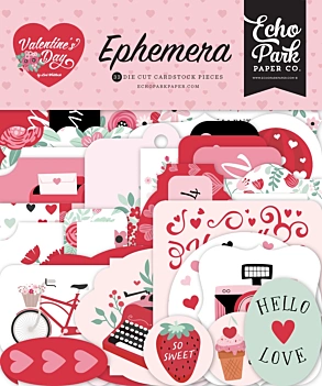 Die-Cuts Ephemera Valentine's Day Echo Park