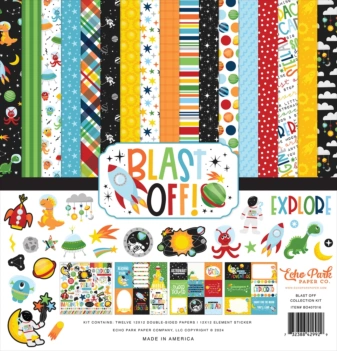 Kit de scrapbooking Blast Off Echo Park 30x30cm