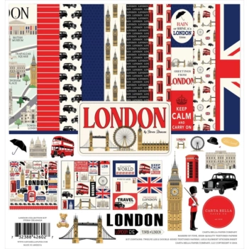 Carta Bella London Scrapbooking Set 30x30cm