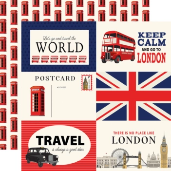 Carta Bella London Papier 6"x4" Journaling Cards 30x30cm