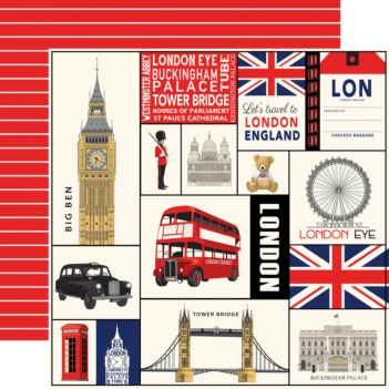 Carta Bella London Papier London Journaling Cards 30x30cm