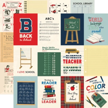 Carta Bella Back to School Papier 3"x4"Journaling Cards 30x30cm