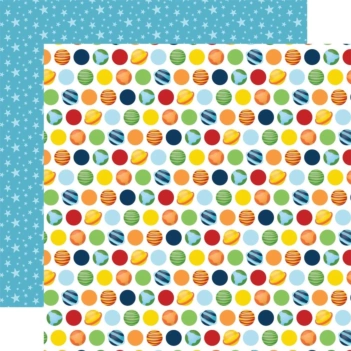Papel Playful Planets Blast Off Echo Park 30x30cm