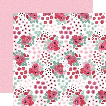 Papel Sweet Floral Valentine's Day Echo Park 30x30cm