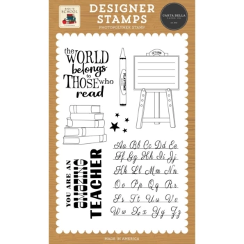 Easel Back to School Tampons transparents Carta Bella