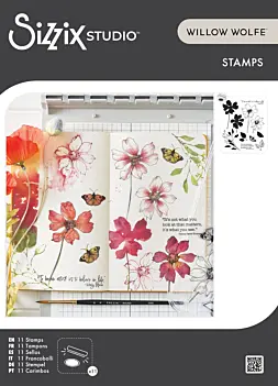 Sellos transparentes Wild Blooms Sizzix